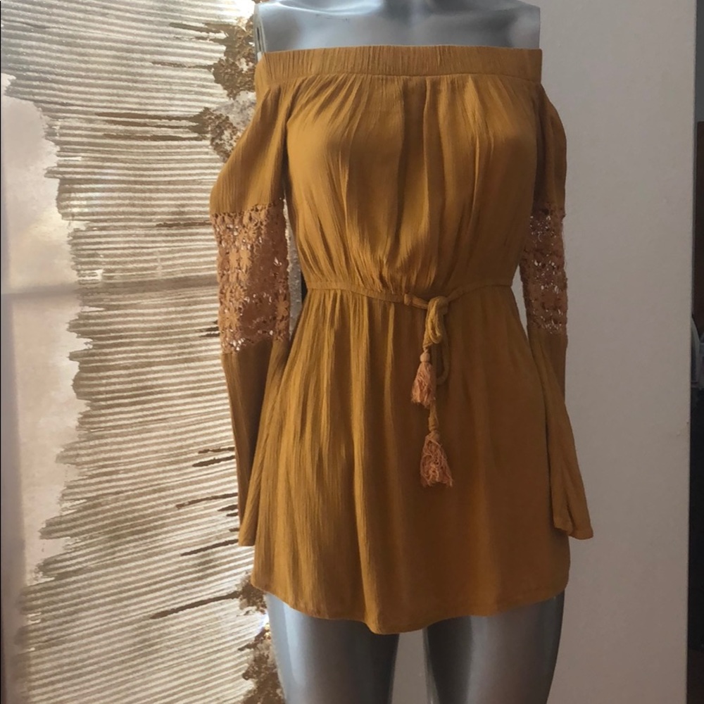 Mini mustard dress ❤️